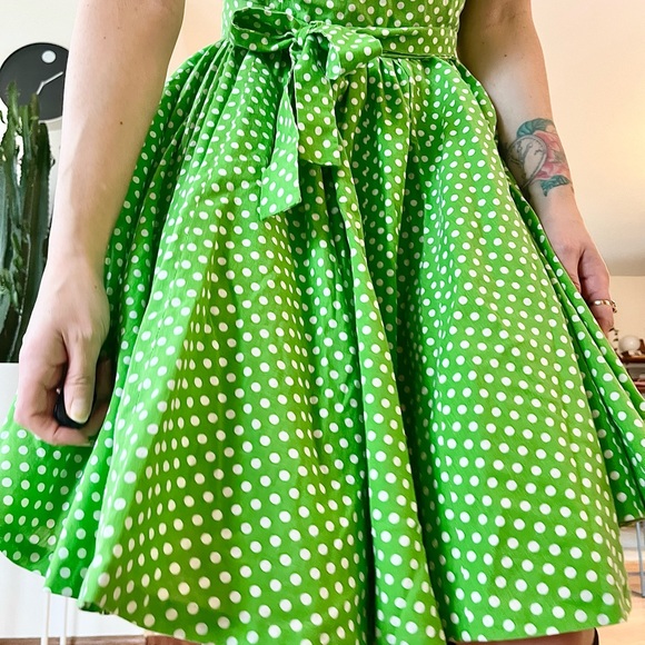 Vintage Polka Dot Baby Doll Dress - Picture 7 of 7